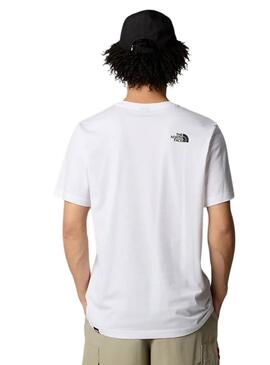 Camiseta The North Face Fine branca para homem