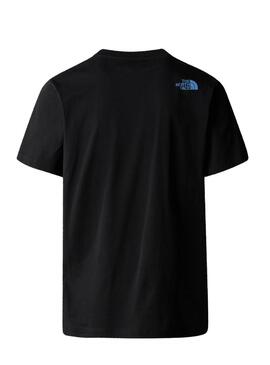 Camiseta The North Face Mountain Line preta para homem