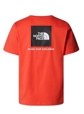 Camiseta The North Face Box laranja para homem