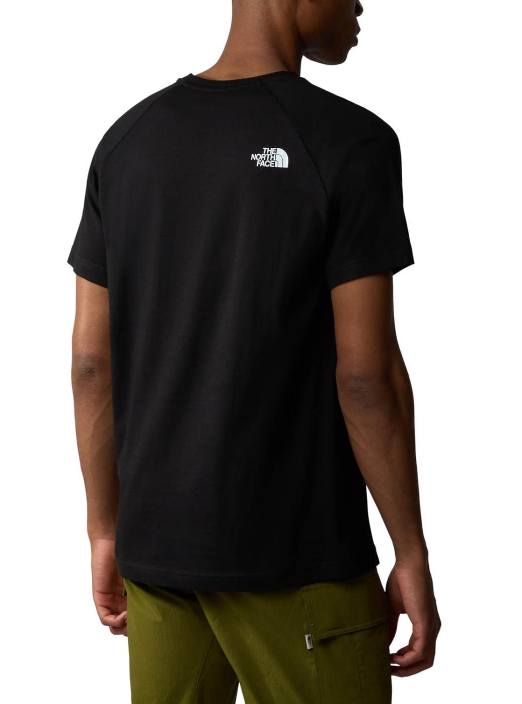 Camiseta The North Face Redbox preta para homem