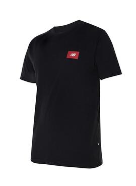 Camiseta New Balance Logo preta para homens