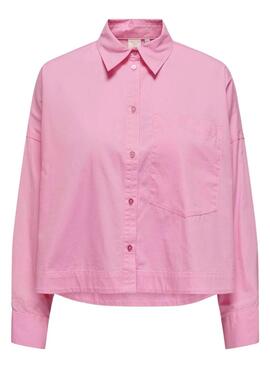 Camisa Only Carrie rosa para mulher