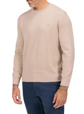 Jersey El Pulpo Básico Cashmere camelo para homem