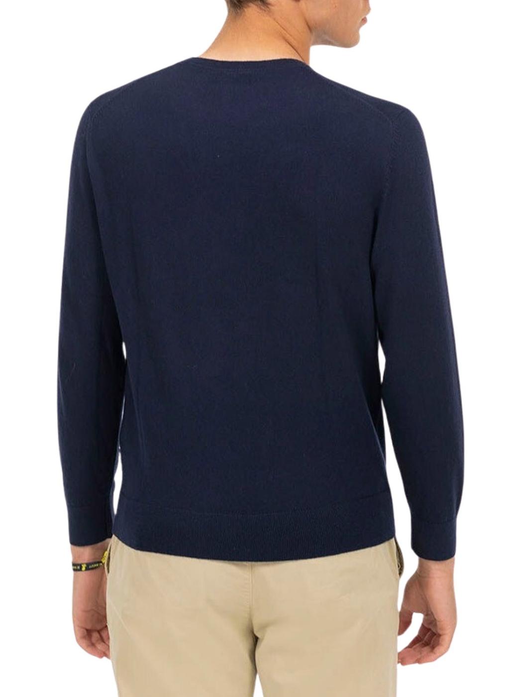 Camisola El Pulpo Básica Cashmere azul-marinho para homem