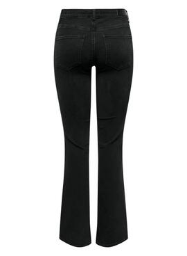 Calça Only Flared Fit preta para mulher