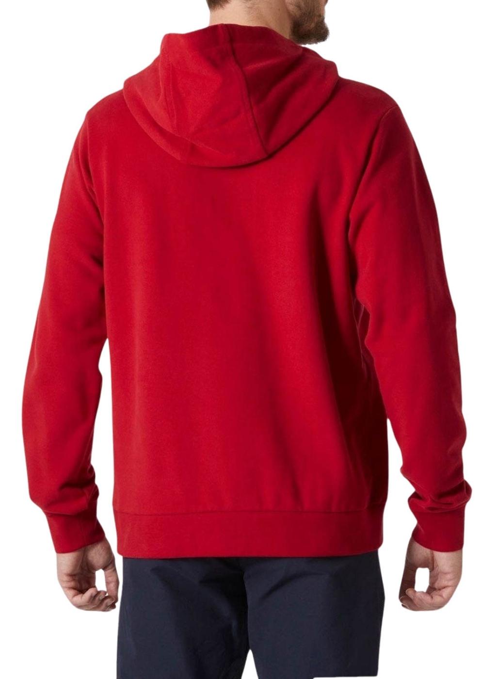 Moletom Helly Hansen Basic Hood vermelho para homem