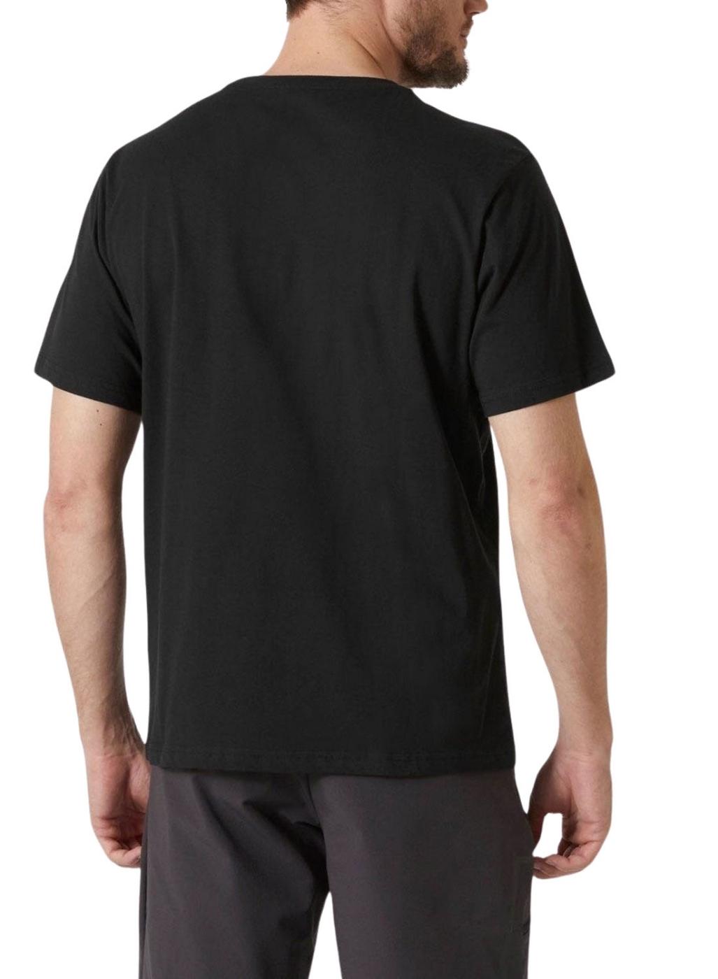 Camiseta Helly Hansen HH Logo preta para homem