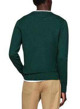 Camisola Tommy Hilfiger Essential verde para homem