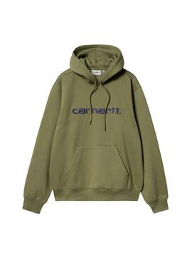 Moletom com capuz Carhartt verde para homem