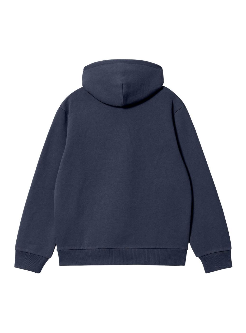 Moletom com capuz Carhartt azul marinho para homem