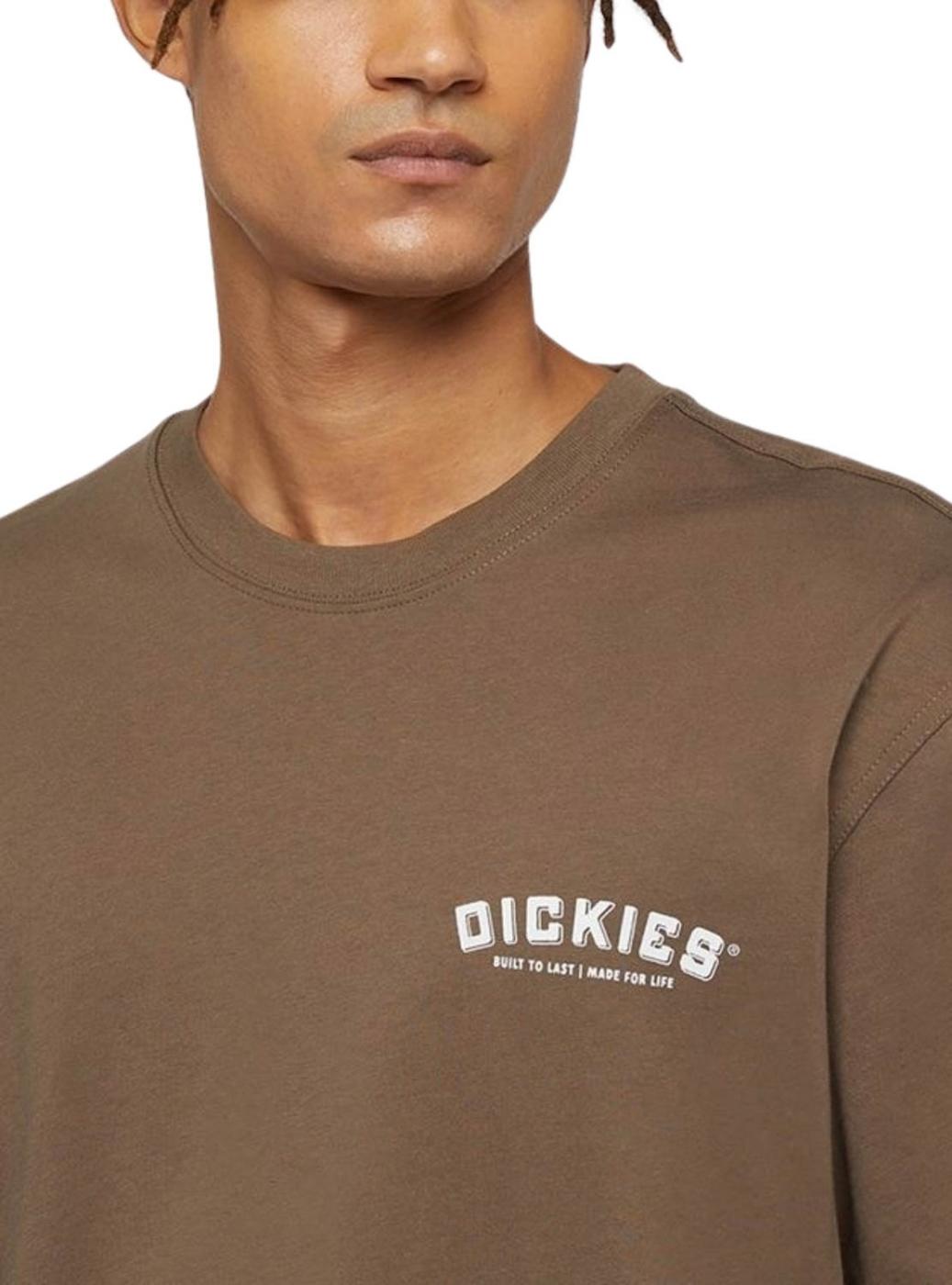 Camiseta Dickies Builder marrom para homens