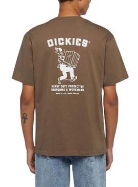 Camiseta Dickies Builder marrom para homens