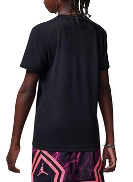 Camiseta Jordan Jumpman Air preta para menino e menina