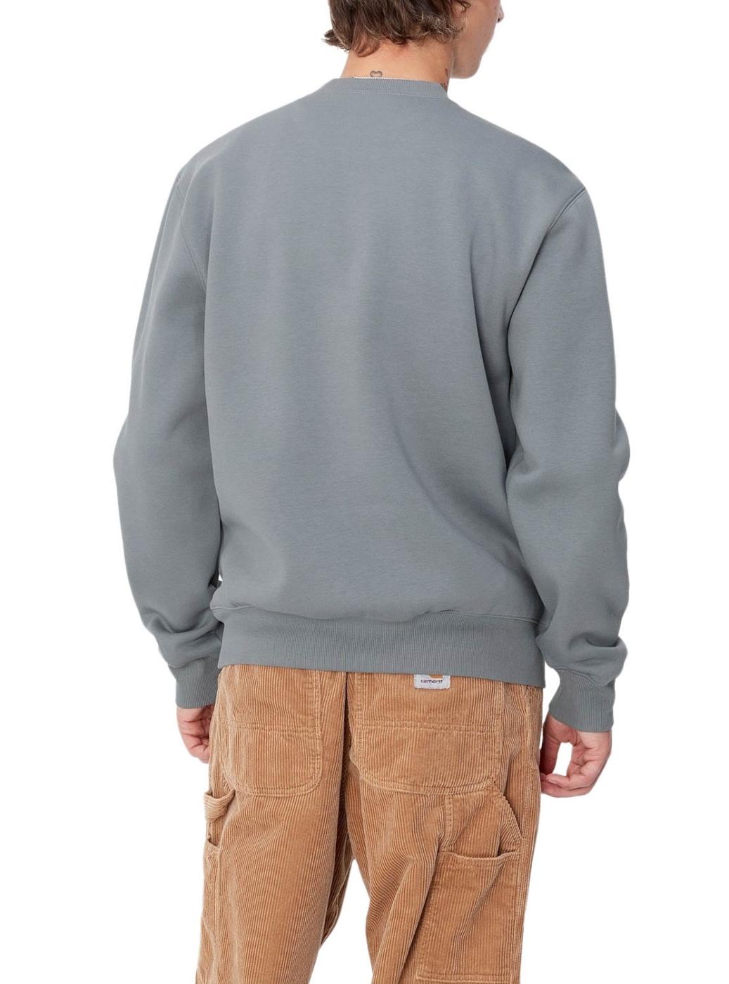 Moletom Carhartt básico cinza para homem