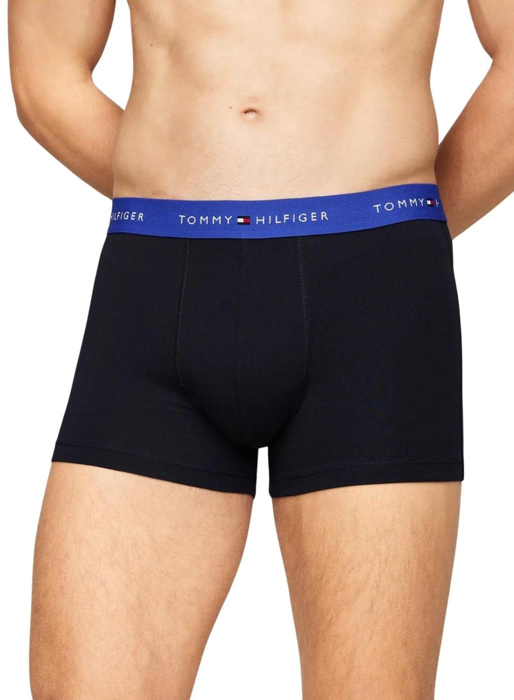 Cueca Tommy Jeans pacote boxeador preto para homem