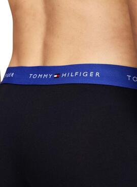 Cueca Tommy Jeans pacote boxeador preto para homem