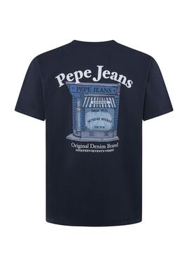 Camiseta Pepe Jeans Somerton azul marinho para homem