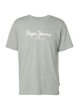 Camiseta Pepe Jeans Abel verde pastel para homem