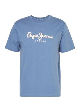 Camiseta Pepe Jeans Abel azul para homem