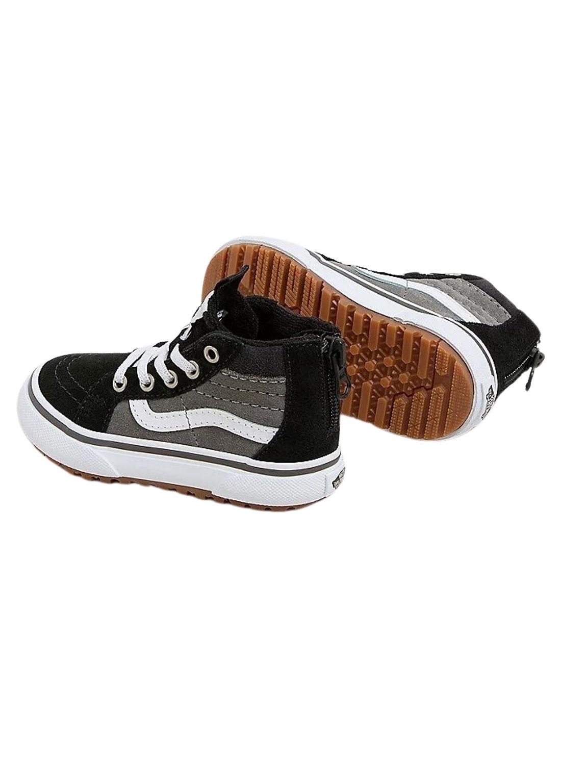 Sapatilhas Vans Sk8 Hi cinza e preto