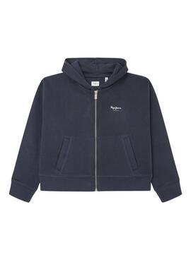 Moletom Pepe Jeans Vicky azul marinho para mulher