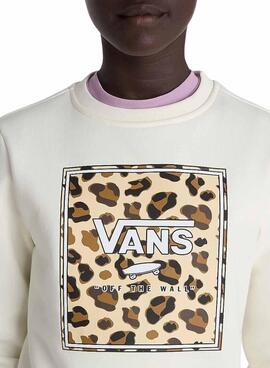 Moletom Vans Felidae branco para crianças