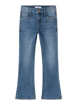 Jeans Name It Polly Boot denim médio para menina