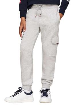 Jogger Tommy HilfigeMonotype cinza para menino