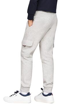 Jogger Tommy HilfigeMonotype cinza para menino