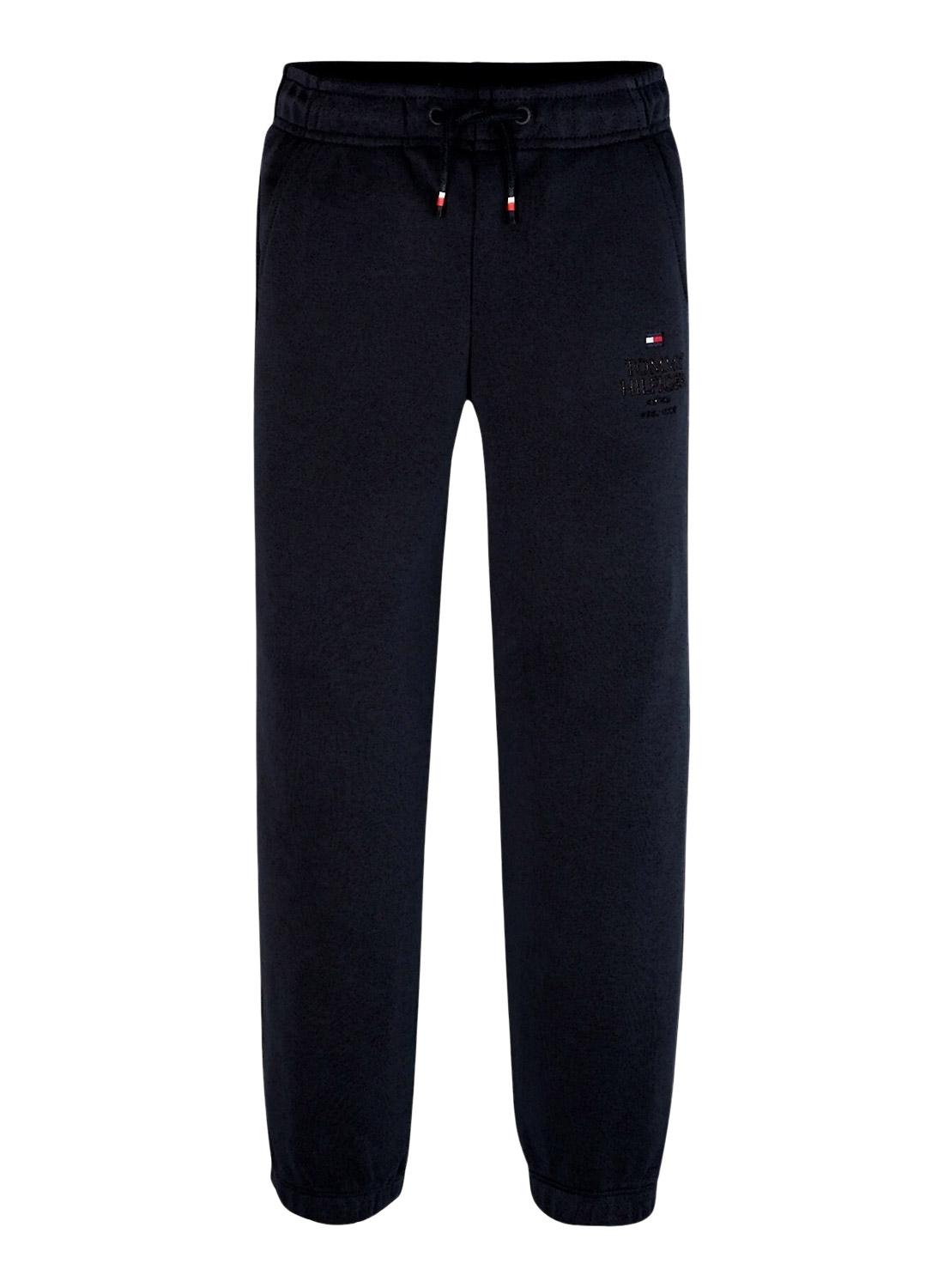 Calças jogger Tommy Hilfiger Puff azul-marinho para menino