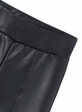 Leggings Mayoral de couro sintético preto para menina