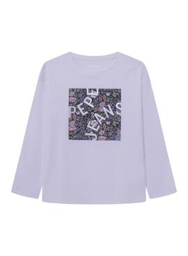 Camiseta Pepe Jeans Talila branca para menina