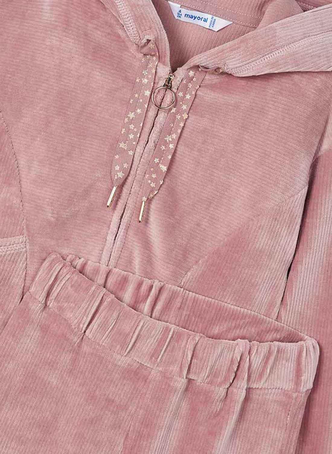 Conjunto de malha Mayoral rosa para menina