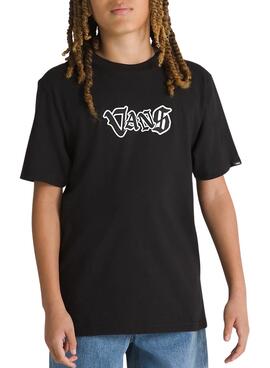 Camiseta Vans Skeleton preto para meninos