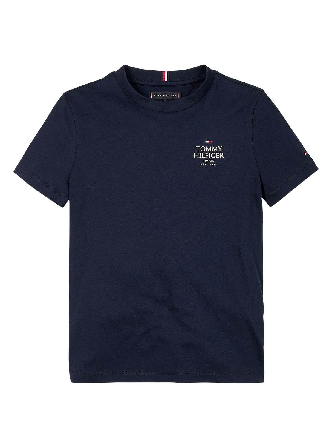 Camiseta Tommy Hilfiger Puff azul marino para meninos