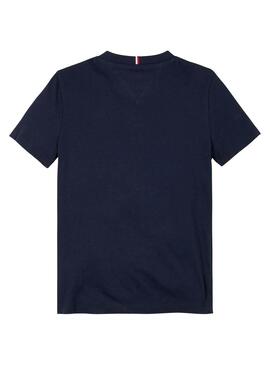 Camiseta Tommy Hilfiger Puff azul marino para meninos