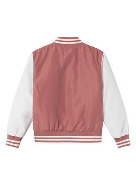 Casaco bomber Name It Main rosa para menina