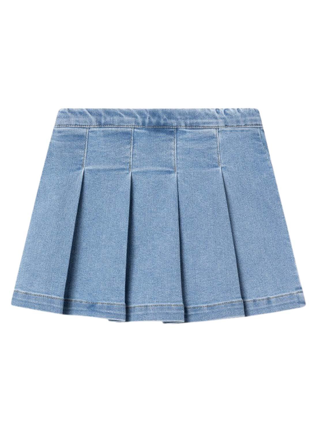 Calças saia Name It Fruna em denim claro para menina