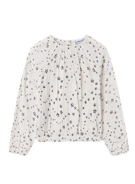 Blusa Mayoral estampado estrelas para menina