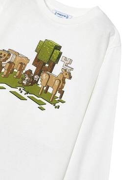 Camiseta Mayoral Nature Branca para menino