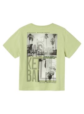 Camiseta Name It Kelfon verde para menino