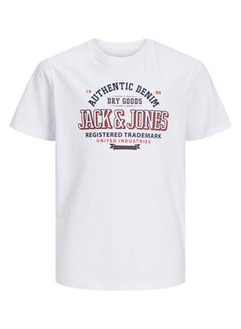 Camisa Jack and Jones com logo branco para menino