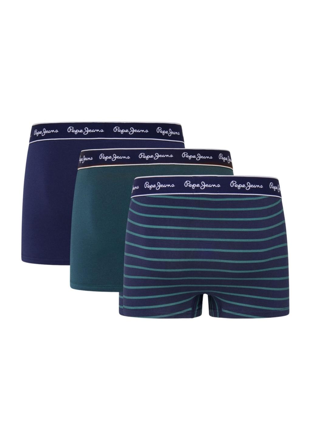 Boxer Pepe Jeans Stripes azul para homem