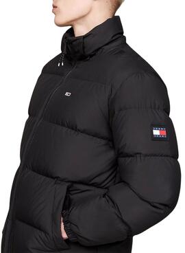 Parka Tommy Jeans Essential preta para homem