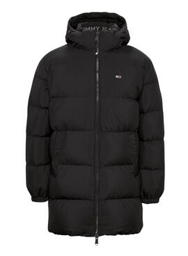 Parka Tommy Jeans Essential preta para homem