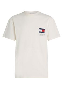 Camiseta Tommy Jeans Fun Novelty branca para homem