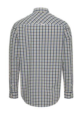 Camisa Tommy Jeans xadrez em Poplin para homem