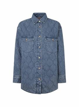  Sobrecamisa Pepe Jeans denim para mulher