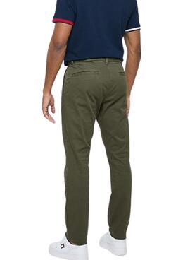 Calça Tommy Jeans Austin chino verde para homem