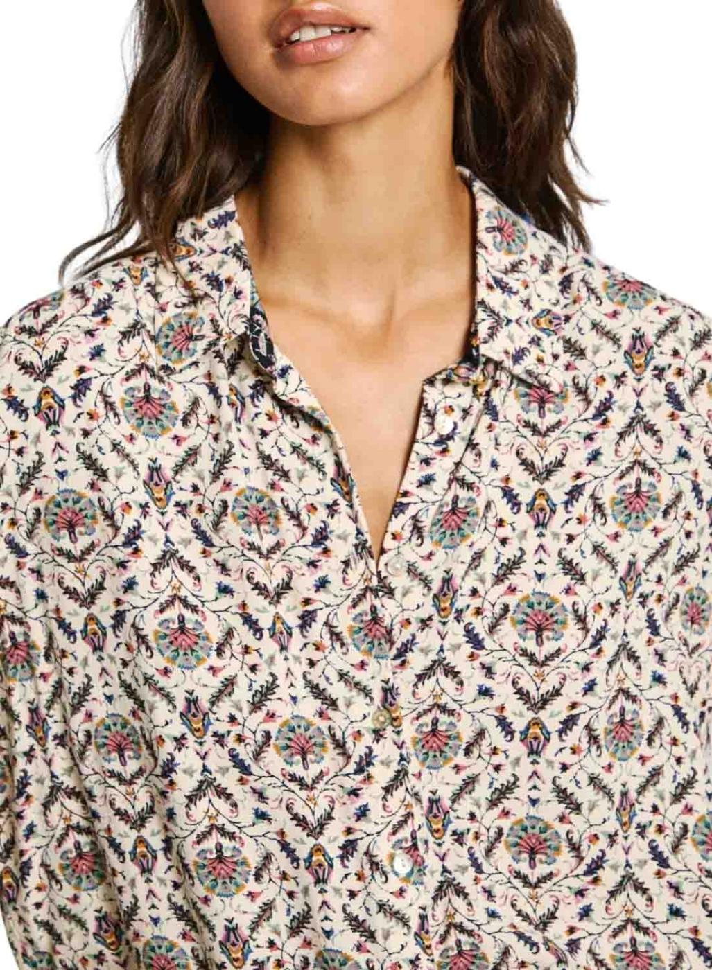 Camisa Pepe Jeans Passion bege para mulher